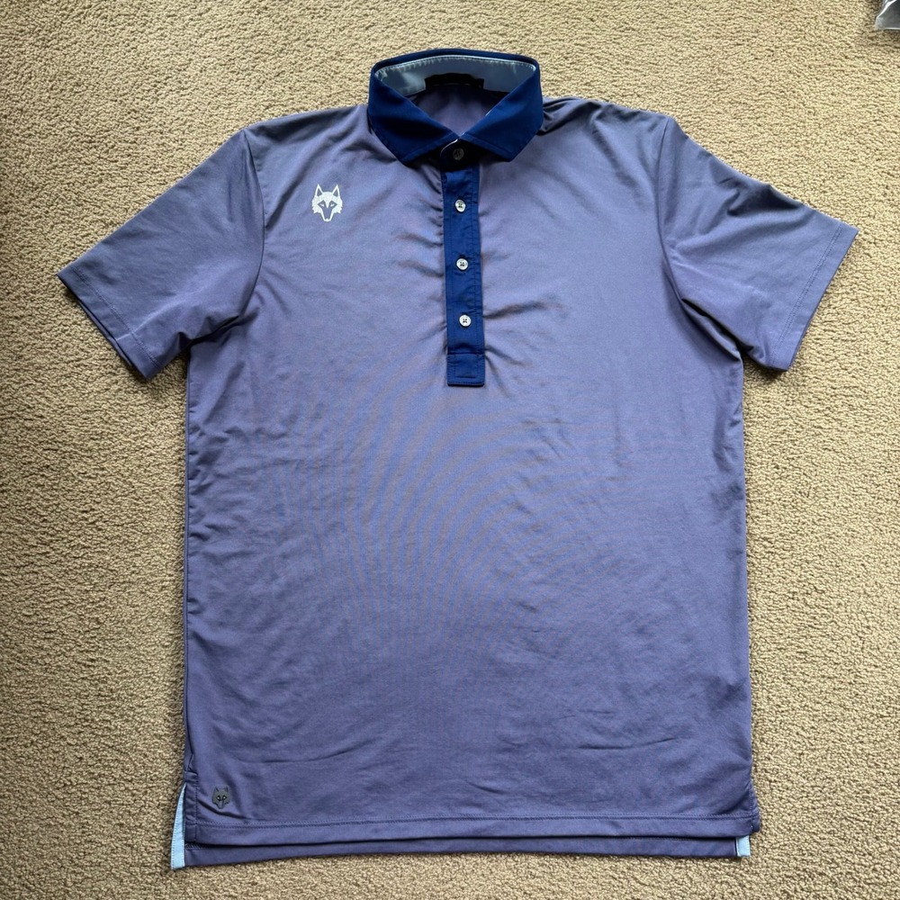 Grayson Golf Polo Men's Small Purple Preformance Stretch Athletic
